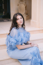 Load image into Gallery viewer, Hydrangea Organza Cape