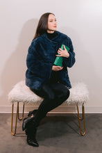 Load image into Gallery viewer, Navy Mink Striped Stroller