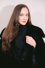 Load image into Gallery viewer, Black Belted Cape