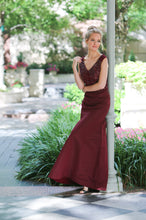 Load image into Gallery viewer, Beading and Silk Faille Dress