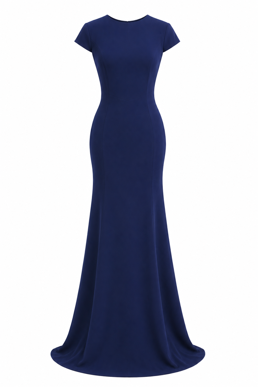 Key Hole Crepe Gown