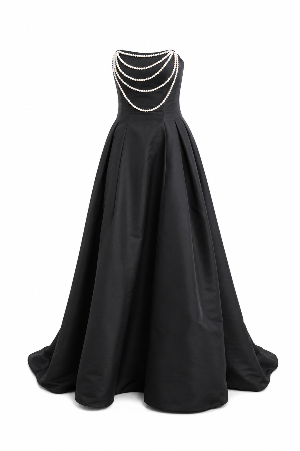 Silk Faille Scoop neck Ball Gown