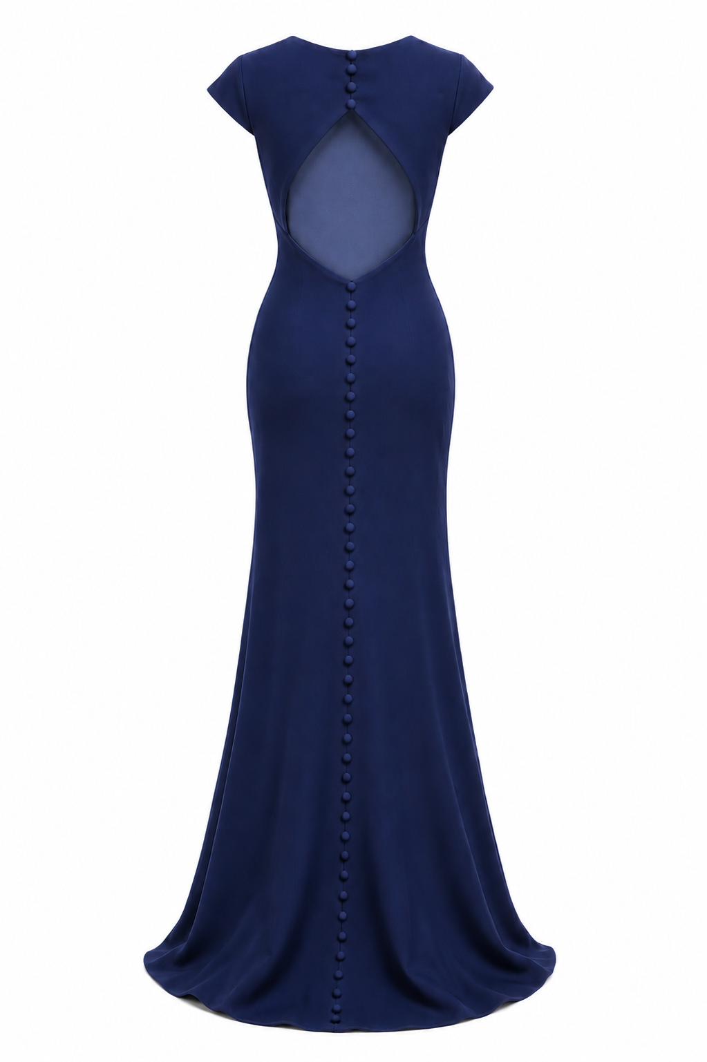 Key Hole Crepe Gown