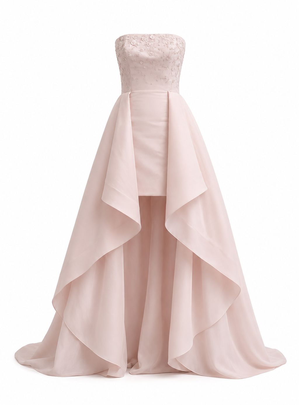 Strapless Silk Faille Cocktail Dress