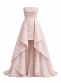 Strapless Silk Faille Cocktail Dress