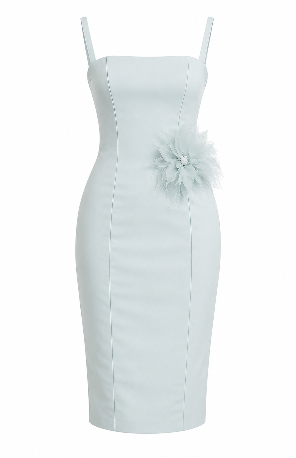 Short Square Neckline Cocktail Dress