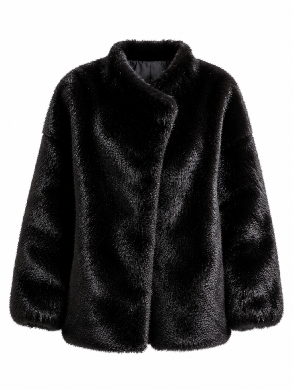 Black Fox Fur Coat