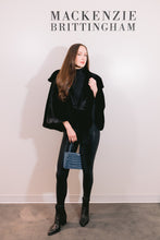 Load image into Gallery viewer, Black Belted Cape
