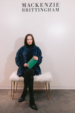 Load image into Gallery viewer, Navy Mink Striped Stroller
