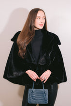 Load image into Gallery viewer, Black Belted Cape
