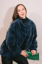 Load image into Gallery viewer, Navy Mink Striped Stroller
