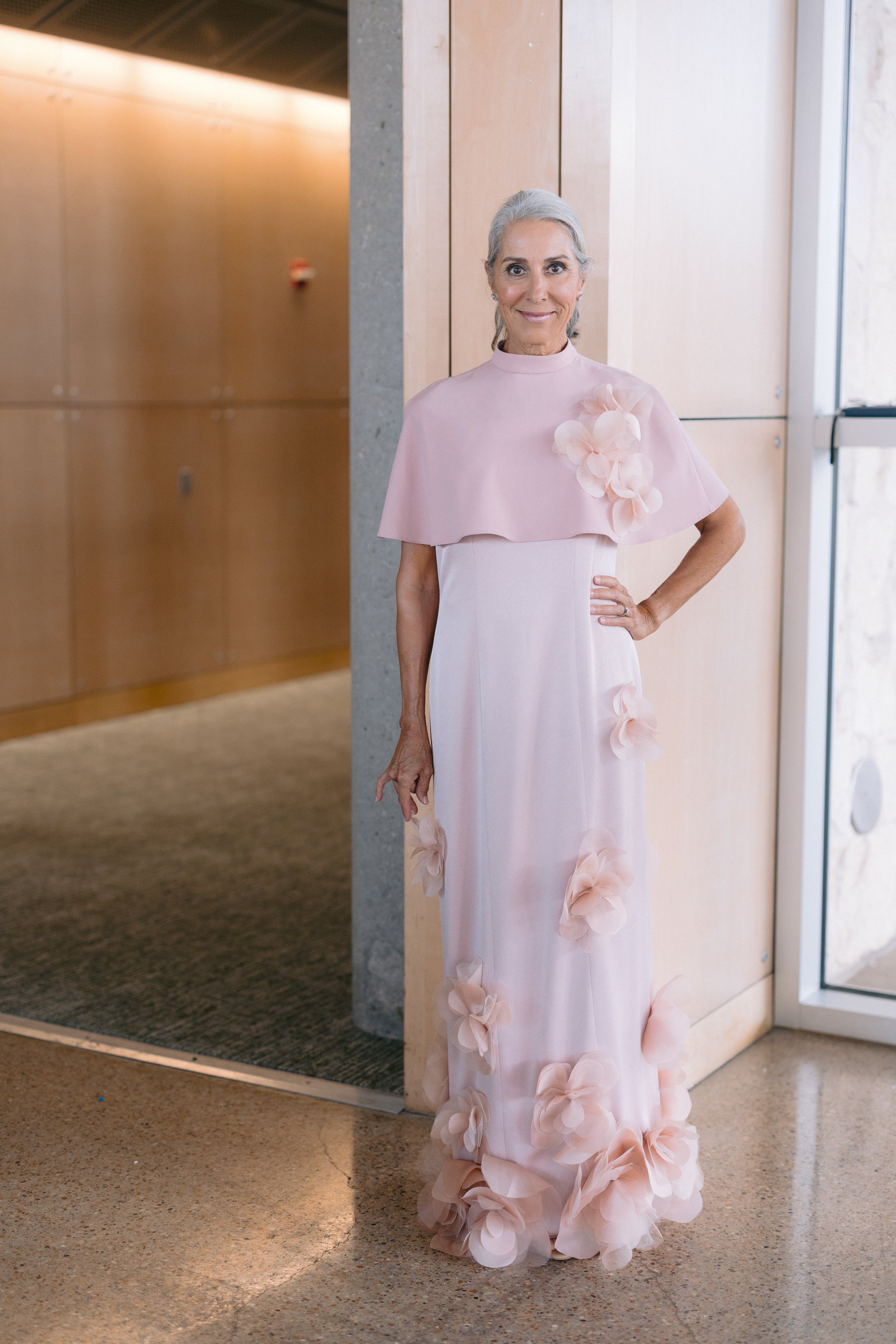 Hydrangea Column Gown