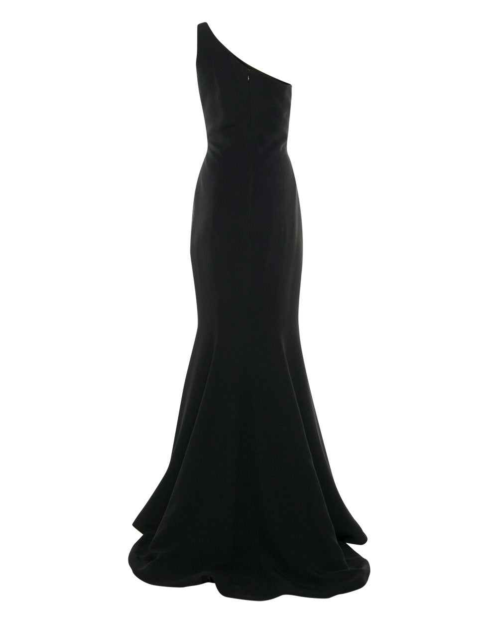 One Shoulder Crepe Gown