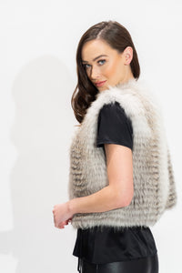 Feathered Fox Fur Vest