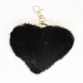 Mink Heart Keychain