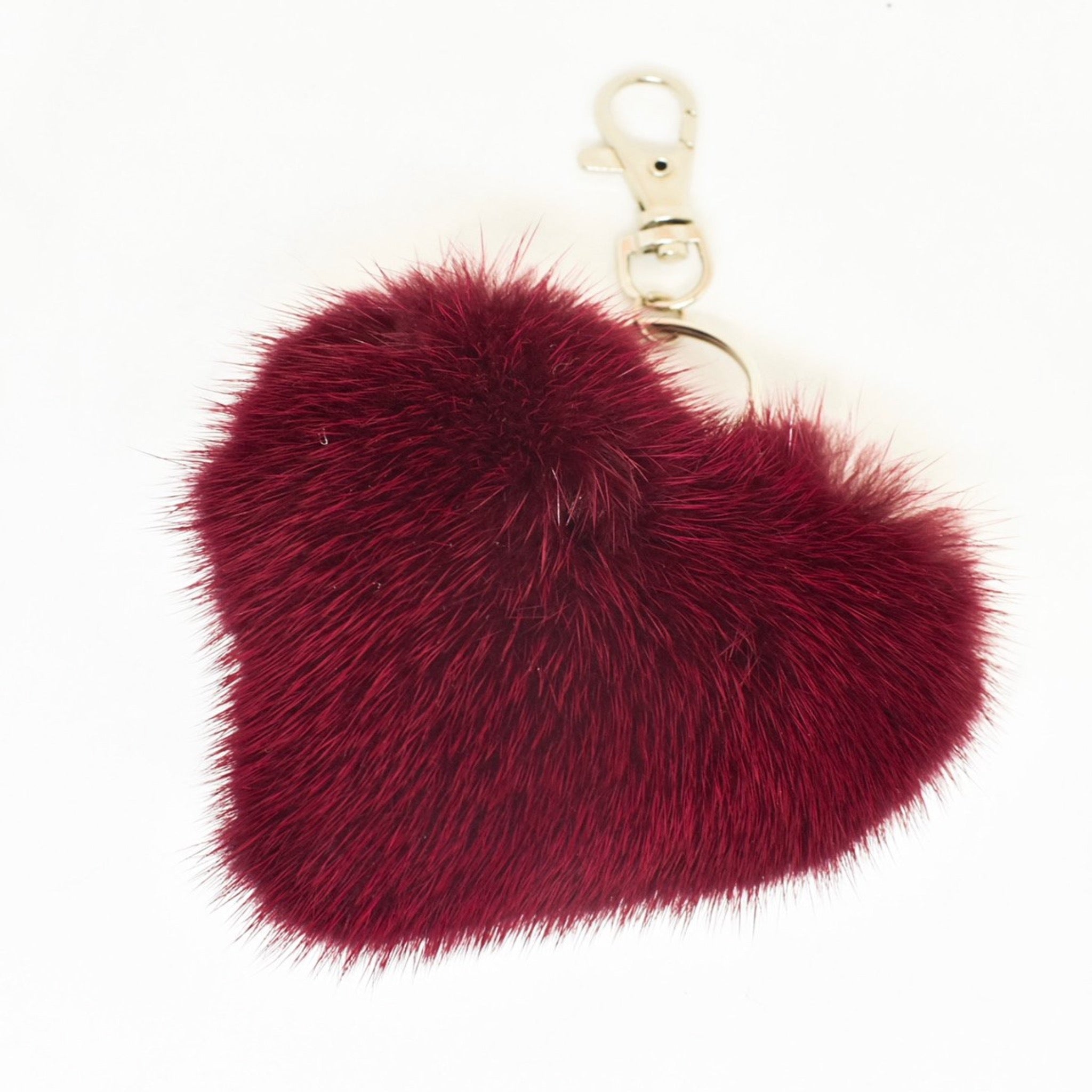 Mink Heart Keychain