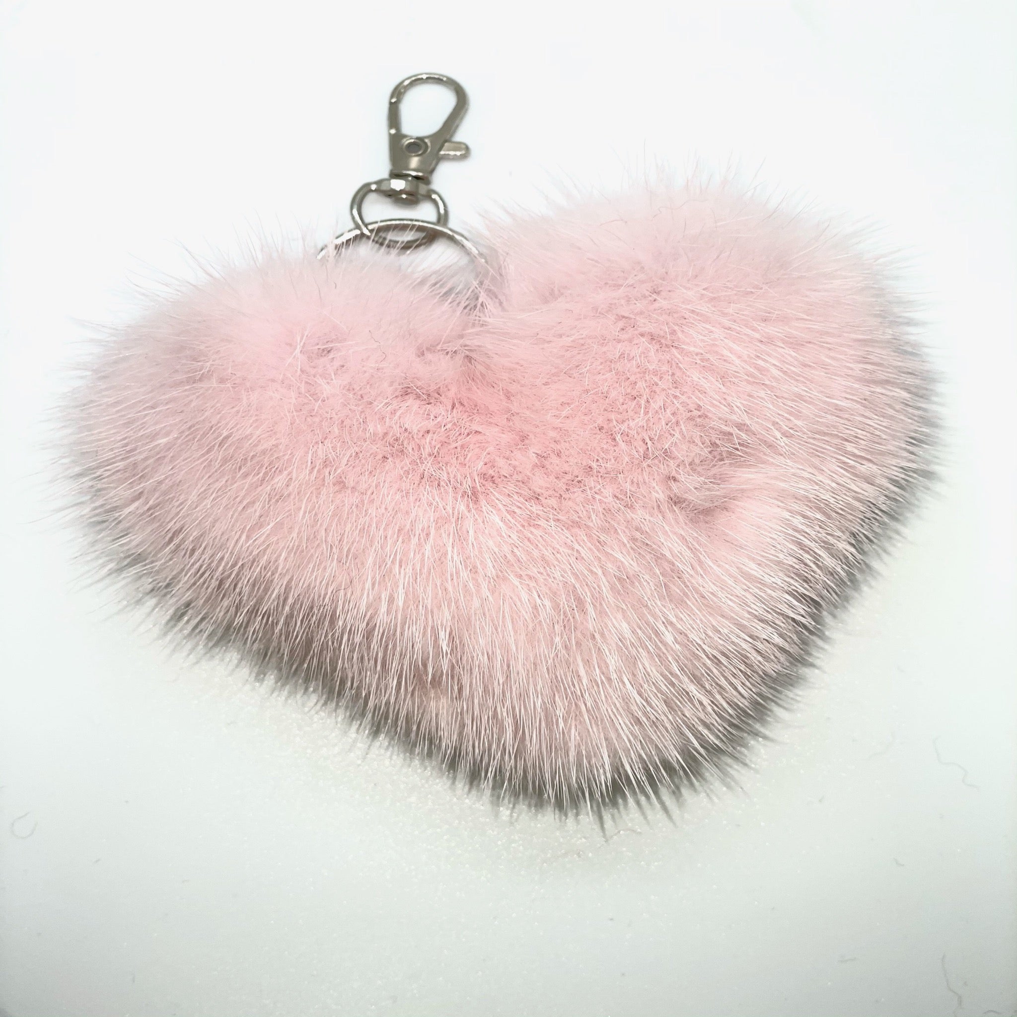 Mink Heart Keychain